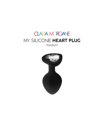 My Silicone Heart Plug - Noir