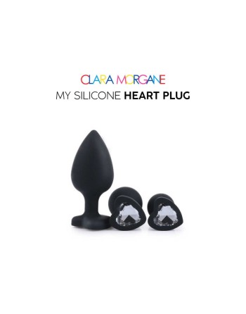 My Silicone Heart Plug - Noir