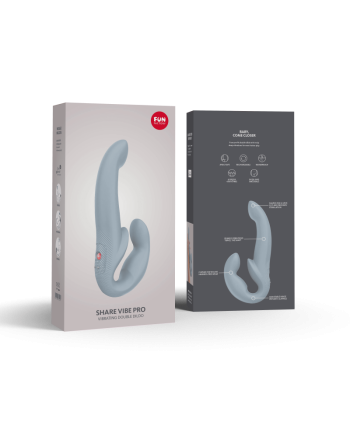 Share Vibe Pro - Vibromasseur Double - Gris cool