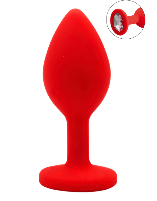 Plug rouge bijou cristal Small - DB-RY067CRED Plug rouge bijou cristal Small - DB-RY067CRED