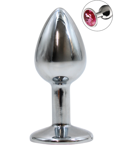 Plug bijou en aluminium bijou rose Small - RY-001PNK