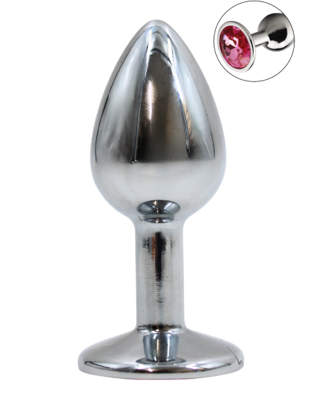 Plug bijou en aluminium bijou rose Small - RY-001PNK