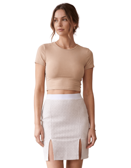 Jupe longue blanche Natacha - LSL3-LWHT