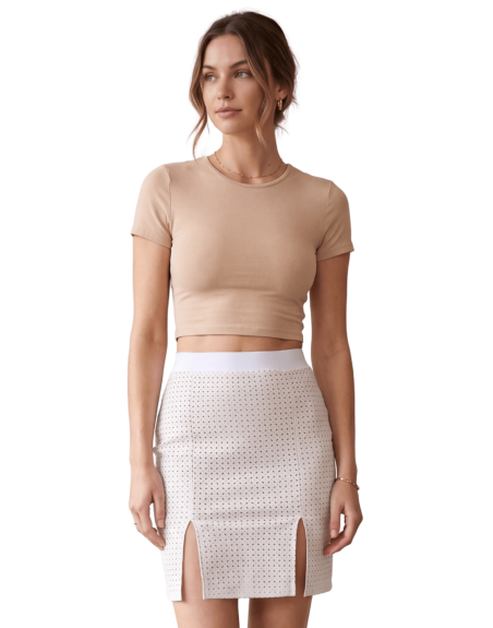 Jupe longue blanche Natacha - LSL3-LWHT