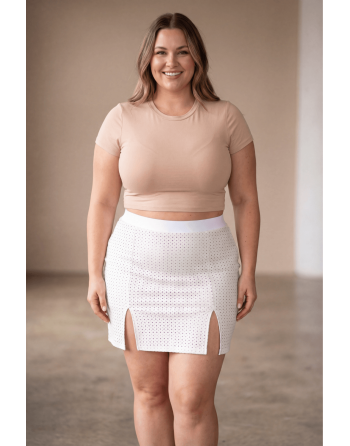 Jupe longue blanche Natacha - LSL3-LWHT