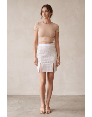 Jupe longue blanche Natacha - LSL3-LWHT