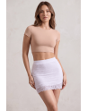Jupe courte blanche Camélia - LSK2-SWHT