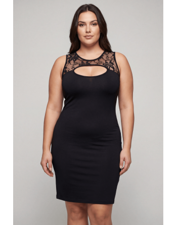 Robe noire Lora - LDC03BLK