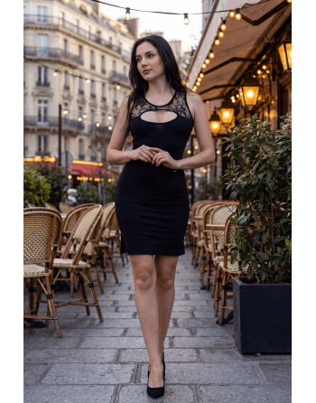 Robe noire Lora - LDC03BLK