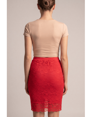 Jupe longue rouge Catalina - LSK2-LRED