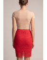 Jupe longue rouge Catalina - LSK2-LRED