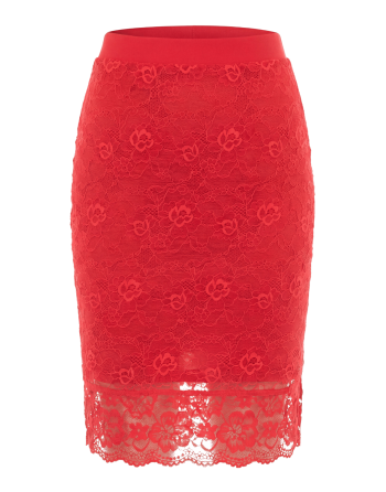 Jupe longue rouge Catalina - LSK2-LRED