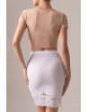 Jupe longue blanche Catalina - LSK2-LWHT