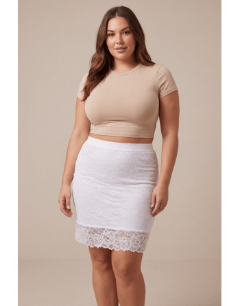 Jupe longue blanche Catalina - LSK2-LWHT