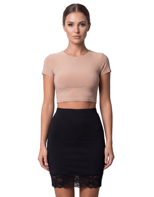 Jupe longue noire Maria - LSK1-LBLK