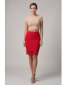 Jupe longue rouge Maria - LSK1-LRED