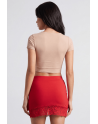 Jupe courte rouge Marina - LSK1-SRED