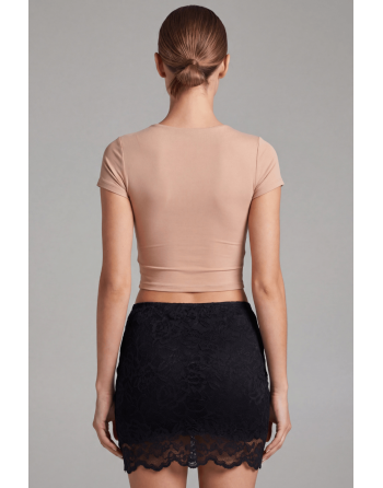 Jupe courte noire Camélia - LSK2-SBLK