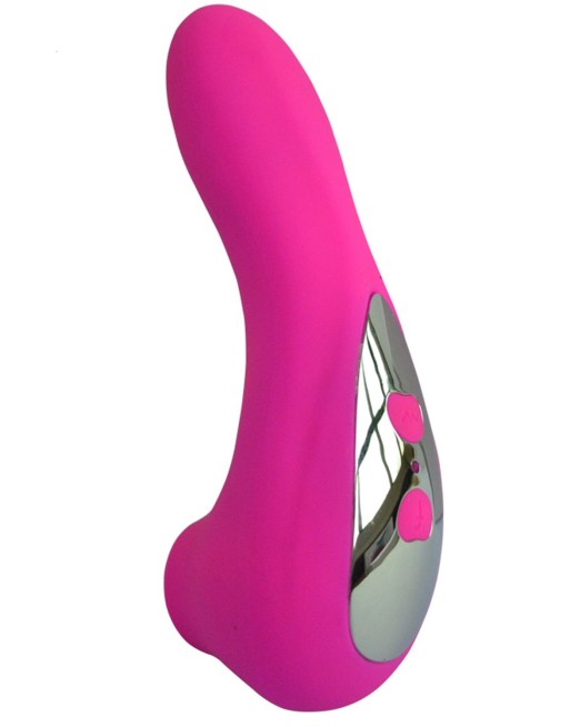 Vibromasseur rose avec 20 programmes de vibration et stimulation clitoridien à membrane picots USB - CR-CAV013 Vibromasseur rose avec 20 programmes de vibration et stimulation clitoridien à membrane picots USB - CR-CAV013