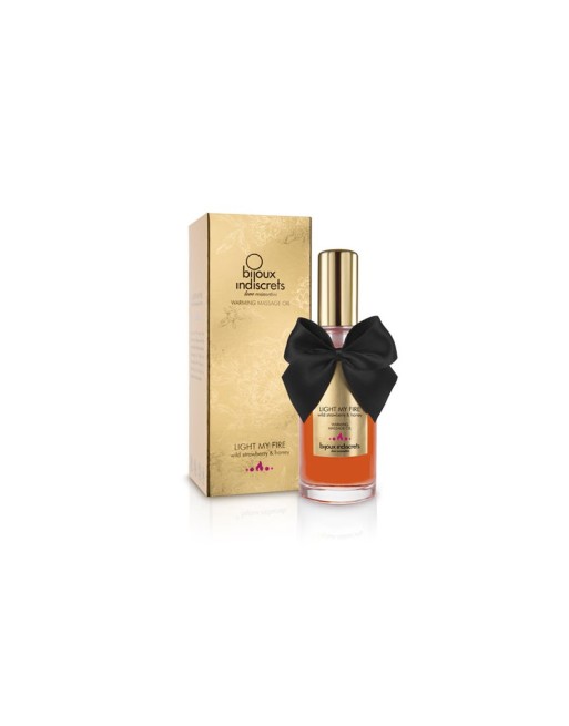 Huile de massage embrassable chauffante - Fraise sauvage Huile de massage embrassable chauffante - Fraise sauvage