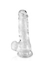 Gode jelly transparent ventouse taille M 17.5cm - CC570123