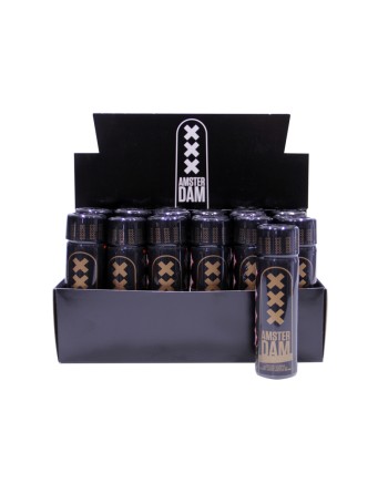 Box 18 poppers Amsterdam XXX Black Label Amyl 24ml