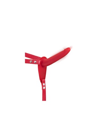 Gode ceinture rouge vibrant Fetish Tentation
